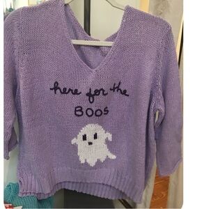 New wooden ships “here for the boos” sweater